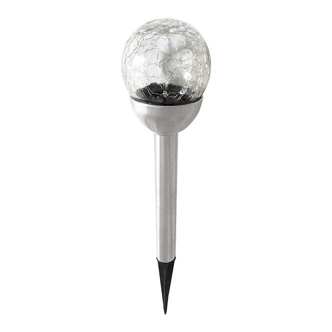 Solarna svjetiljka INOX 8CM CRACK EKO0614