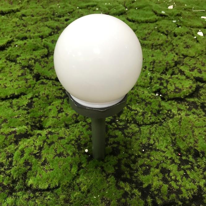 Solarna svjetiljka KULKA 10CM SILVER EKO0611