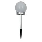 Solarna svjetiljka KULKA RGB 10CM SILVER EKO0613