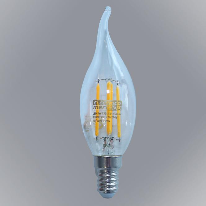 Žarulja FL C35L 5W/600LM E14 230V 2700K