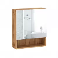 Viseći ormarić s ogledalom Bruno 60 zlatni hrast