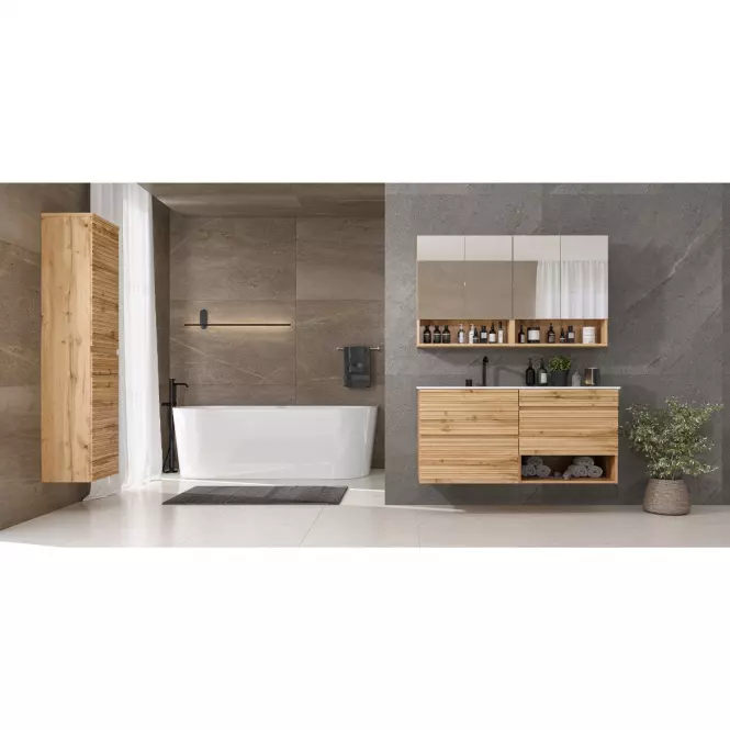 Ormarić ispod umivaonika Bruno 60 zlatni hrast,3