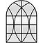 Vitraž ogledalo black 69x95cm ty004