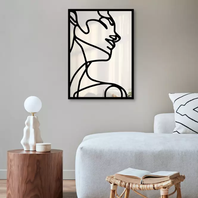Ogledalo woman black 69x95cm ty006