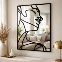 Ogledalo woman black 69x95cm ty006