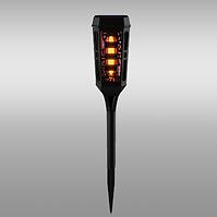 Solarna lampa 46810 Flame ažur Black