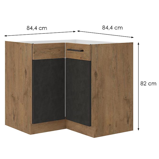 Kuhinjski ormarić Vigo grafit mat 90x90 Nd 2f Bb