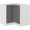 Kuhinjski ormarić Stilo dustgrey/bijeli 90x90 Nd 2f Bb