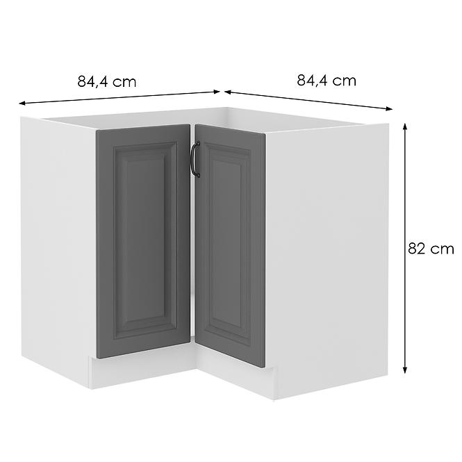 Kuhinjski ormarić Stilo dustgrey/bijeli 90x90 Nd 2f Bb