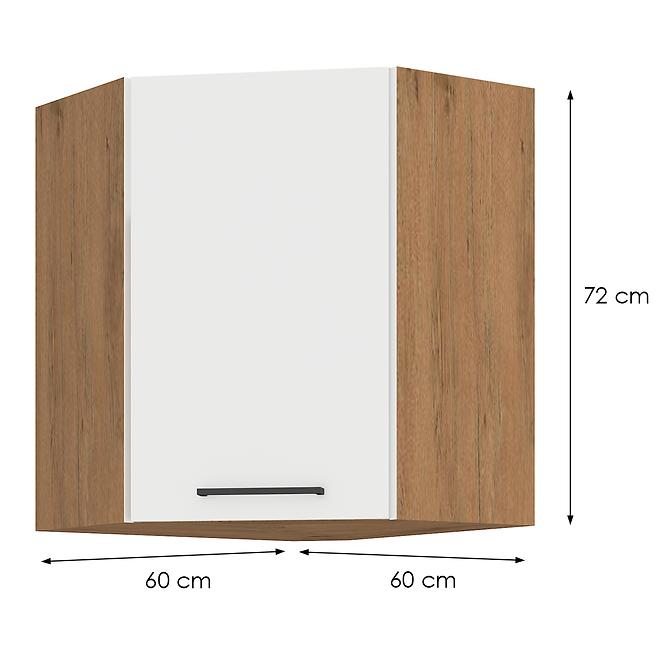 Kuhinjski ormarić Vigo Bijeli HG 60x60 GN-72 1F (45°)