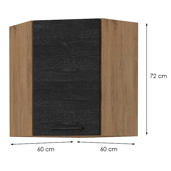 Kuhinjski ormarić Vigo dark 60x60 GN-72 1F (45°)
