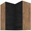 Kuhinjski ormarić Vigo dark 60x60 GN-72 2F (90°)
