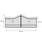Vrata Topaz 4,0M/1,3-1,6M RAL9005,2