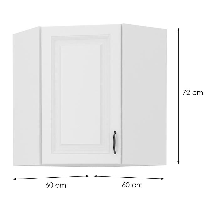 Kuhinjski ormarić Stilo bijeli/bijeli 60x60 GN-72 1F (45°)