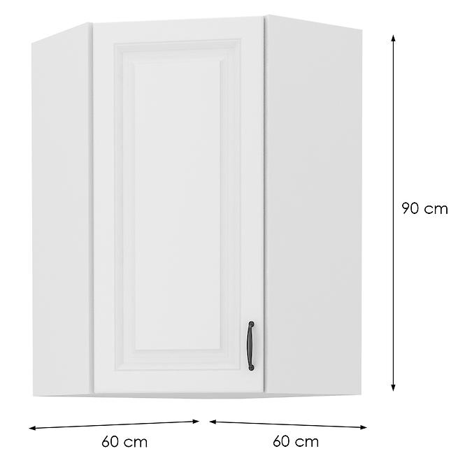 Kuhinjski ormarić Stilo bijeli/bijeli 60x60 GN-90 1F (45°)