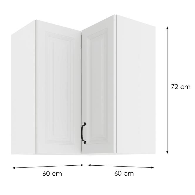 Kuhinjski ormarić Stilo bijeli/bijeli 60x60 GN-72 2F (90°)
