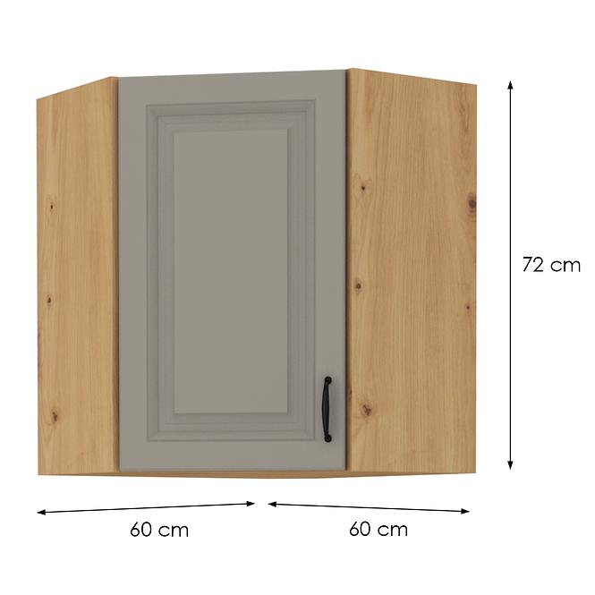 Kuhinjski ormarić Stilo claygrey/artisan 60x60 GN-72 1F (45°)