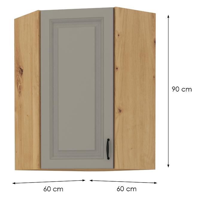 Kuhinjski ormarić Stilo claygrey/artisan 60x60 GN-90 1F (45°)