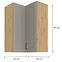 Kuhinjski ormarić Stilo claygrey/artisan 60x60 GN-90 2F (90°),2
