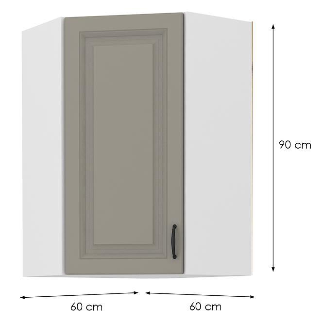 Kuhinjski ormarić Stilo claygrey/bijeli 60x60 GN-90 1F (45°)