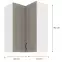 Kuhinjski ormarić Stilo claygrey/bijeli 60x60 GN-90 2F (90°),2