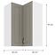 Kuhinjski ormarić Stilo claygrey/bijeli 60x60 GN-90 2F (90°),2