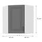 Kuhinjski ormarić Stilo dustgrey/bijeli 60x60 GN-72 1F (45°),2