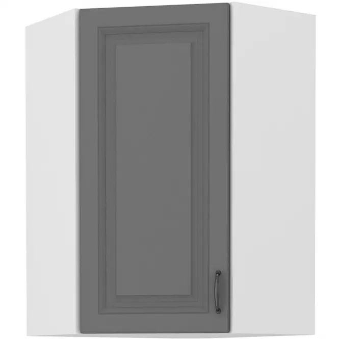 Kuhinjski ormarić Stilo dustgrey/bijeli 60x60 GN-90 1F (45°)