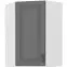 Kuhinjski ormarić Stilo dustgrey/bijeli 60x60 GN-90 1F (45°)