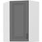 Kuhinjski ormarić Stilo dustgrey/bijeli 60x60 GN-90 1F (45°)