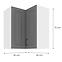 Kuhinjski ormarić Stilo dustgrey/bijeli 60x60 GN-72 2F (90°),2