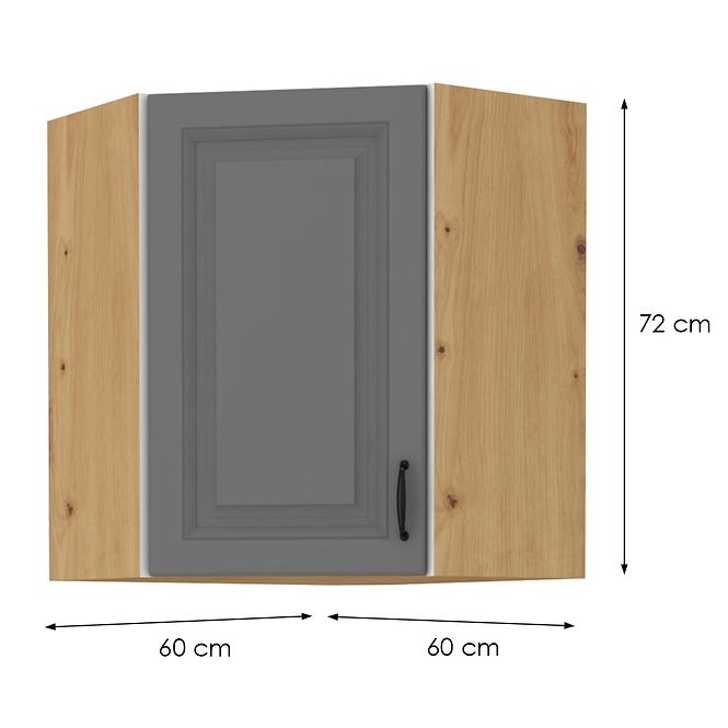 Kuhinjski ormarić Stilo dustgrey/artisan 60x60 GN-72 1F (45°)