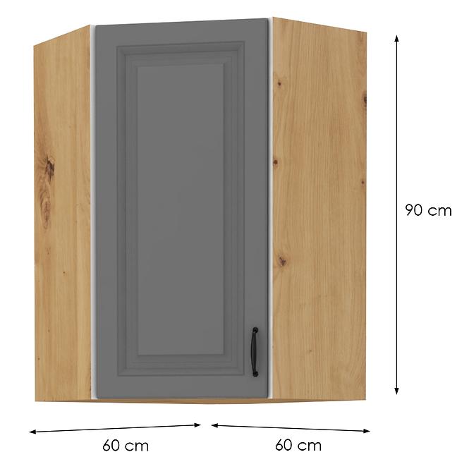 Kuhinjski ormarić Stilo dustgrey/artisan 60x60 GN-90 1F (45°)