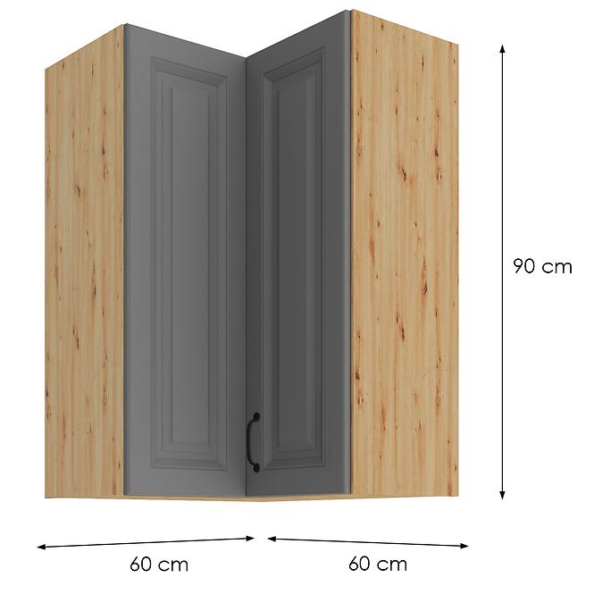Kuhinjski ormarić Stilo dustgrey/artisan 60x60 GN-90 2F (90°)