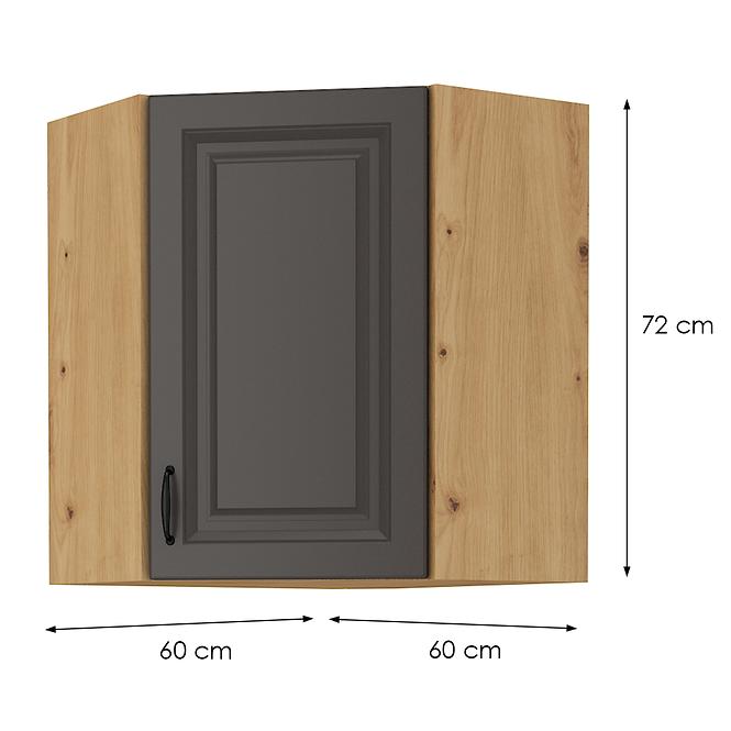Kuhinjski ormarić Stilo grafit/artisan 60x60 GN-72 1F (45°)