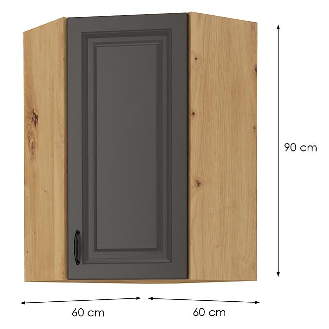 Kuhinjski ormarić Stilo grafit/artisan 60x60 GN-90 1F (45°)