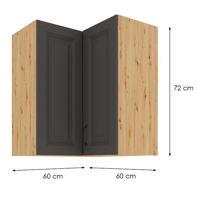 Kuhinjski ormarić Stilo grafit/artisan 60x60 GN-72 2F (90°)