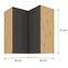 Kuhinjski ormarić Stilo grafit/artisan 60x60 GN-72 2F (90°),2