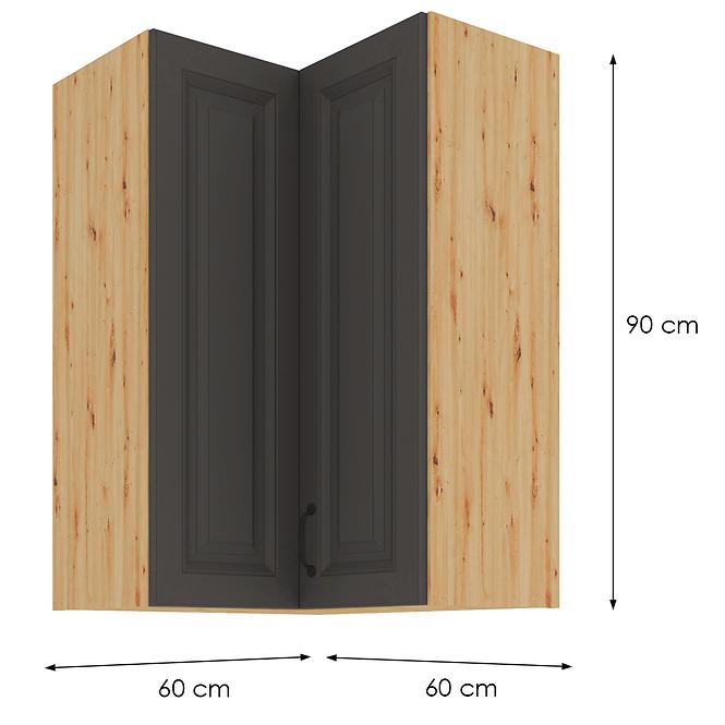 Kuhinjski ormarić Stilo grafit/artisan 60x60 GN-90 2F (90°)