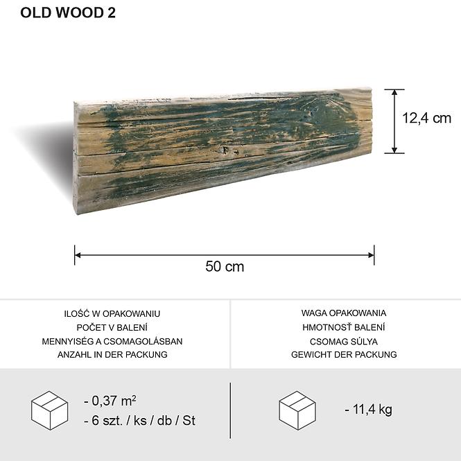 Betonski kamen Old Wood Dark pak=0,37 m2