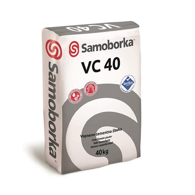 Vapneno cementna podložna žbuka SAMOBORKA VC 40 25 KG