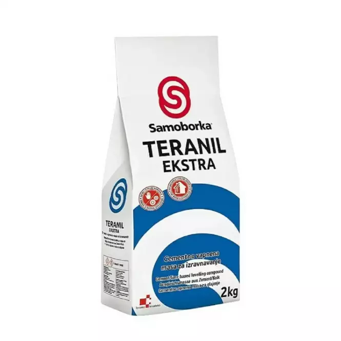 Cementno vapnena masa za gletanje TERANIL EKSTRA 2 KG