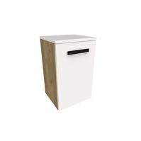Stupac za kupaonicu Songa 30 cm 1D hrast/bijela
