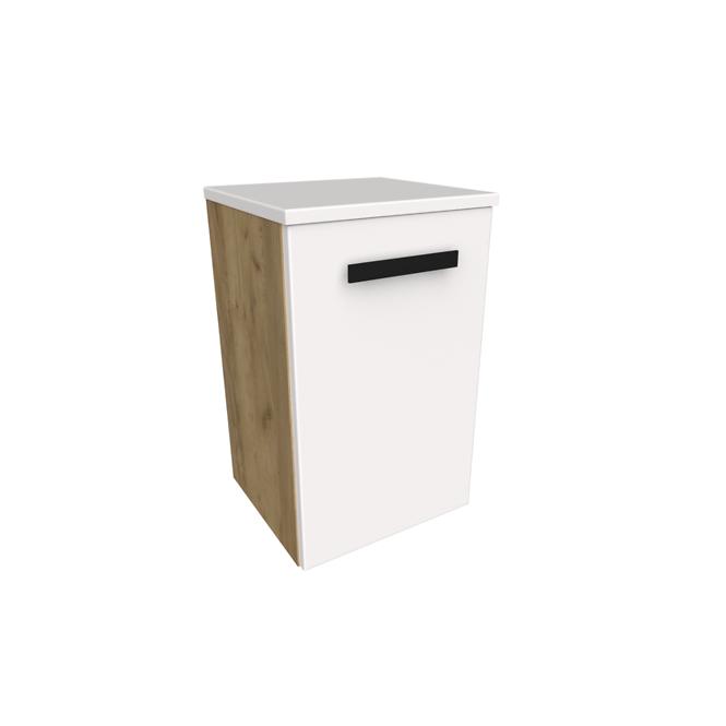Stupac za kupaonicu Songa 30 cm 1D hrast/bijela
