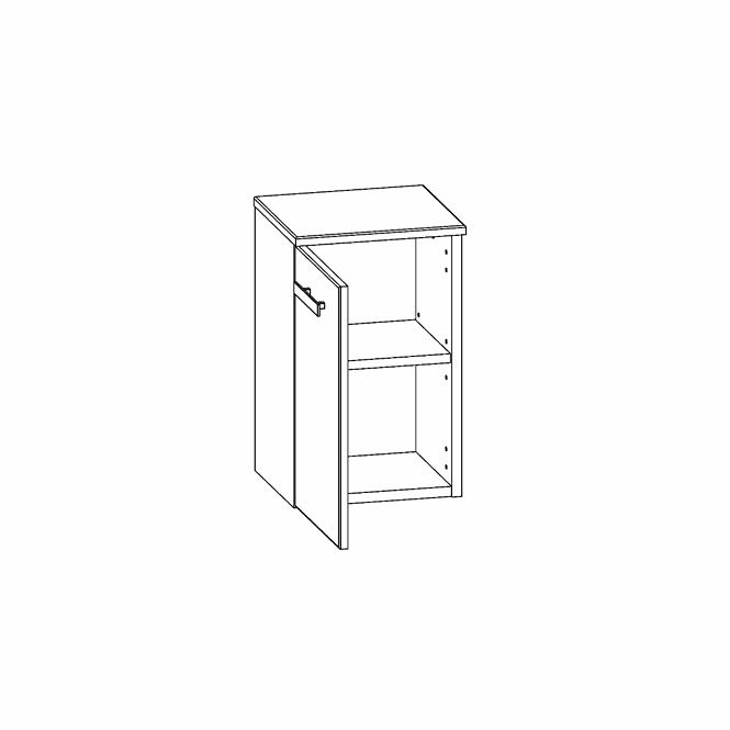 Stupac za kupaonicu Songa 30 cm 1D hrast/bijela