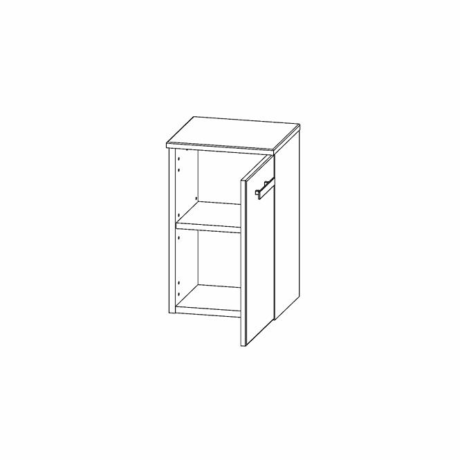 Stupac za kupaonicu Songa 30 cm 1D hrast/bijela