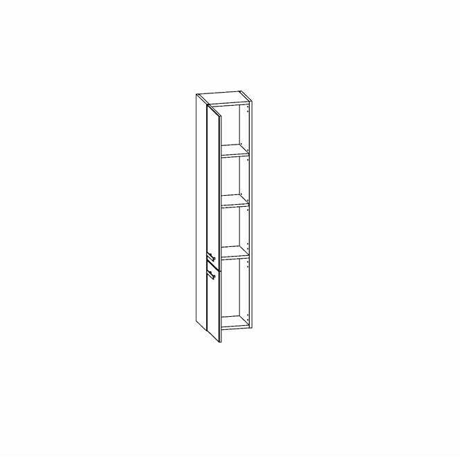 Stupac za kupaonicu Songa 30 cm 2D hrast/bijela