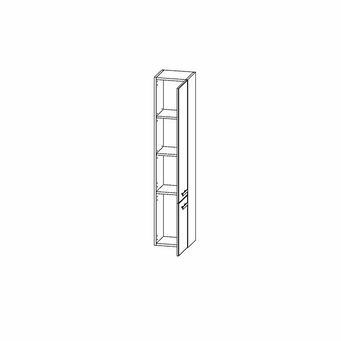 Stupac za kupaonicu Songa 30 cm 2D hrast/bijela