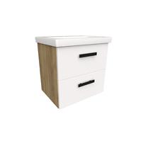 Kupaonski set Songa 50 cm 2S hrast/bijela
