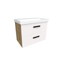 Kupaonski set Songa 65 cm 2S hrast/bijela